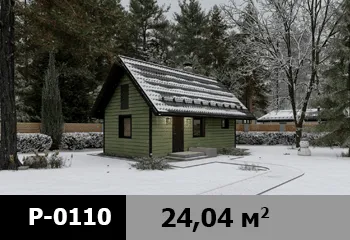 Проект бани P-0110