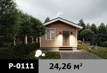 Проект бани P-0111