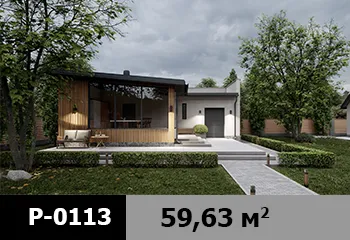 Проект бани P-0113