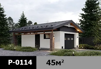 Проект гаража P-0114