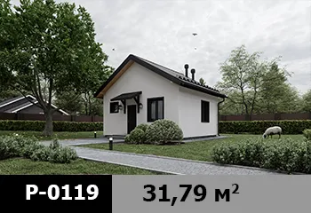 Проект дома P-0119 — до 100 м²
