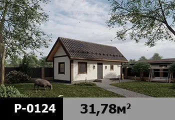 Проект дома P-0124 — до 100 м²