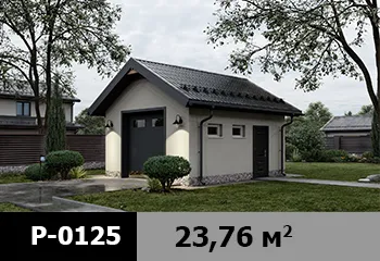 Проект гаража P-0125