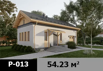 Проект дома P-013 — до 100 м²
