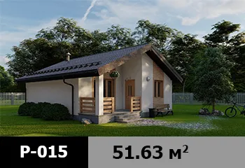 Проект бани P-015